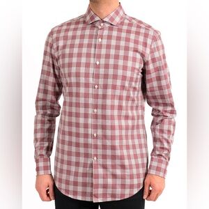 Hugo Boss Jason Men's Slim Plaid Dress Shirt